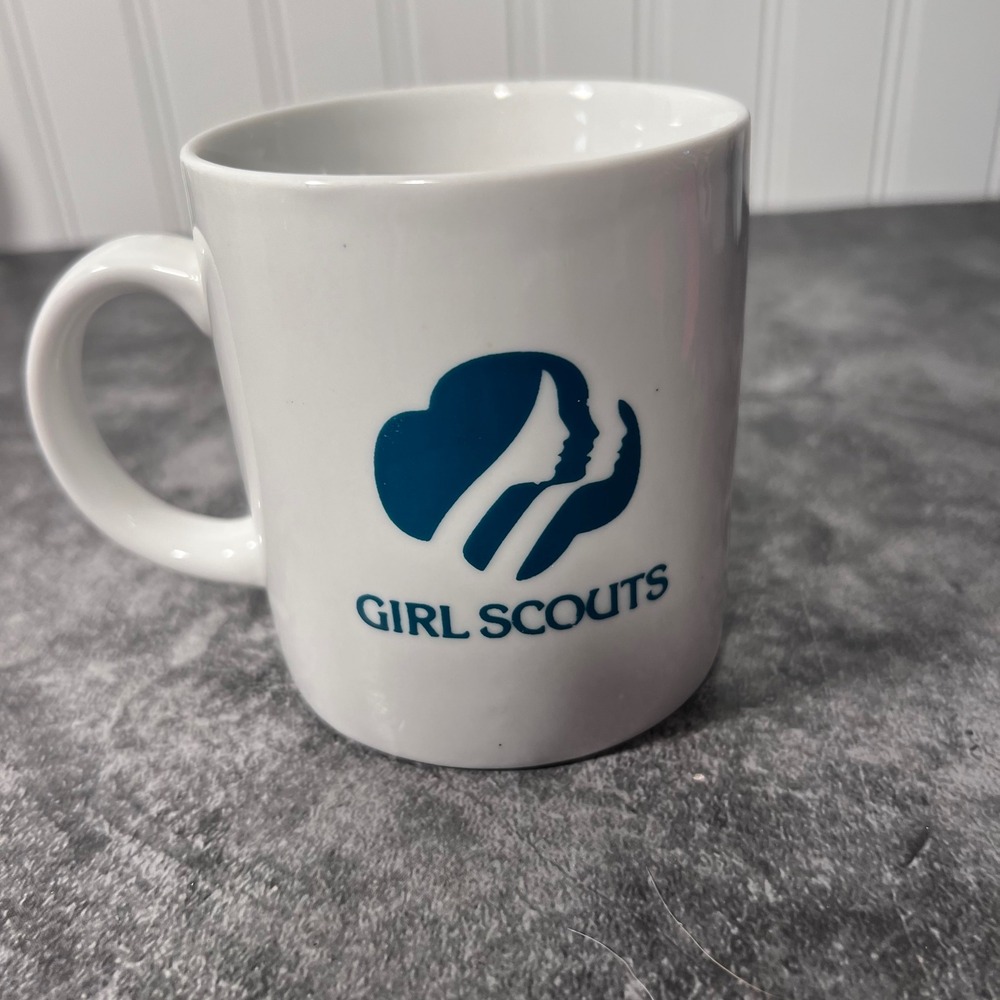 Vintage Girl Scouts Coffee Tea Mug | We Care About You